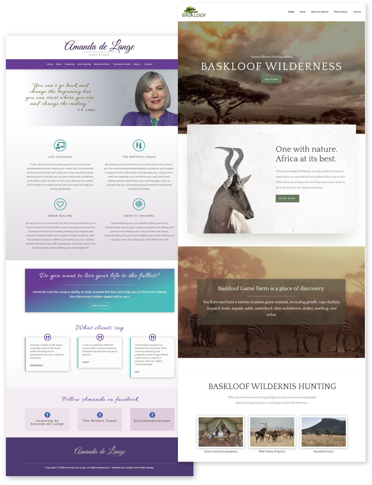 Vividly Grand Webdesign Samples